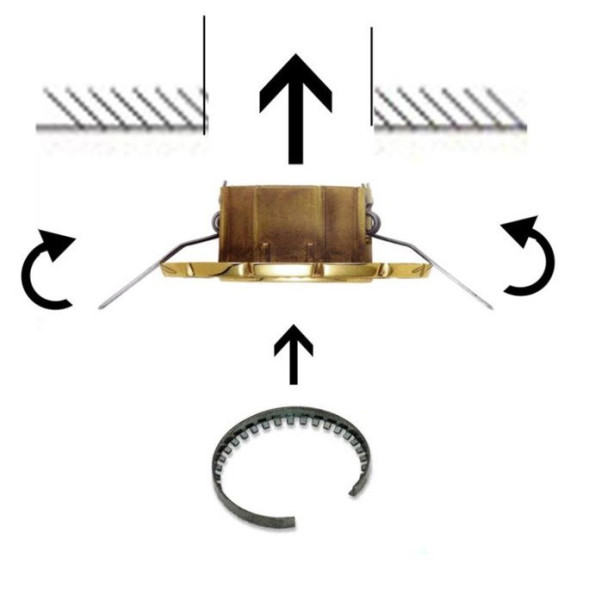 Встраиваемый спот (точечный светильник) IlParalume MARINA 7710 1819/BI