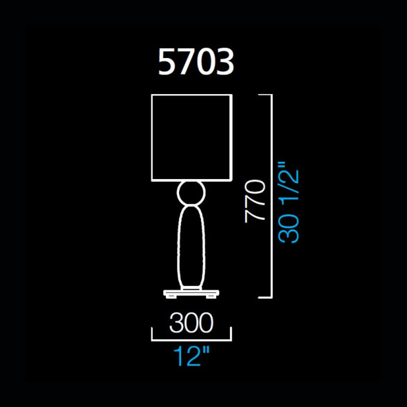 Настольная лампа Barovier&amp;Toso Habana 5703/IT/BB