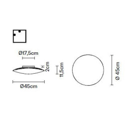 Настенно-потолочный светильник Fabbian Loop F35 G01 00