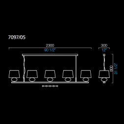 Подвесной светильник Barovier&amp;Toso Matrioska 7097/05/CA/NN