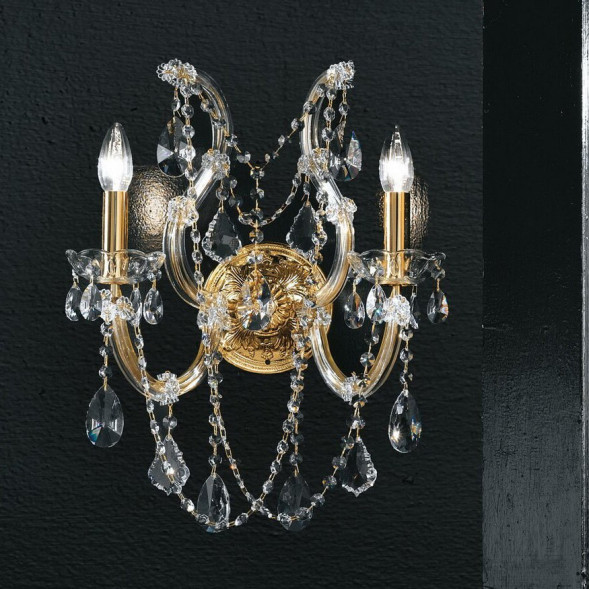 Бра Masiero Ottocento VE 938 A2 MT Cut crystal