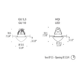 Встраиваемый спот (точечный светильник) Leucos Day 0004237