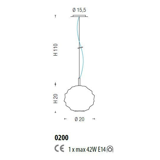 Подвесной светильник Sylcom Emisphera 0200 OCE