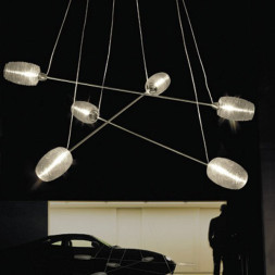 Подвесной светильник Vistosi Damasco SP 6 P ALO CR/CR NI