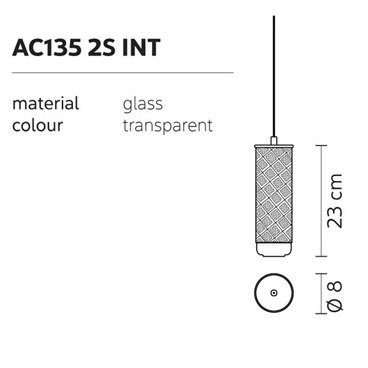 Стеклянный подвесной элемент Karman Ceraunavolta AC135 2S INT