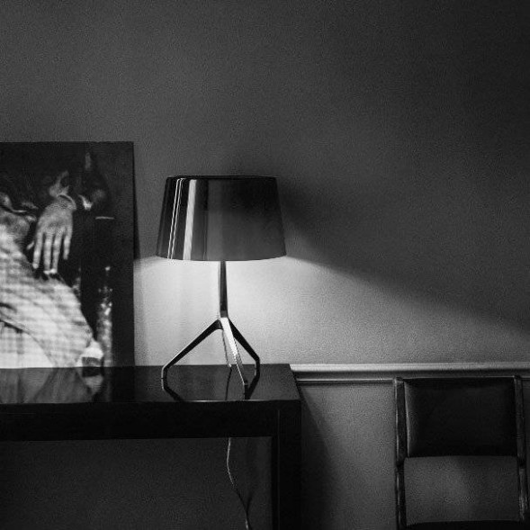 Настольная лампа Foscarini Lumiere XXS Chrome Black/Grey 1910012C 24