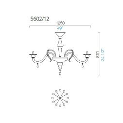 Люстра Barovier&amp;Toso Fez 5602/12/OO