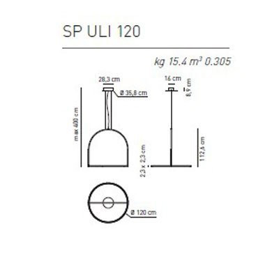 Подвесной светильник Axo Light U-Light SP ULI 120 LED AN XX