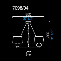 Подвесной светильник Barovier&amp;Toso Matrioska 7098/04/EL/BB