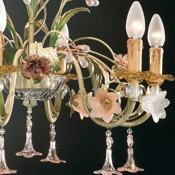 Люстра Passeri International Cristallo L 7165/6 Dec. 013 + rosa