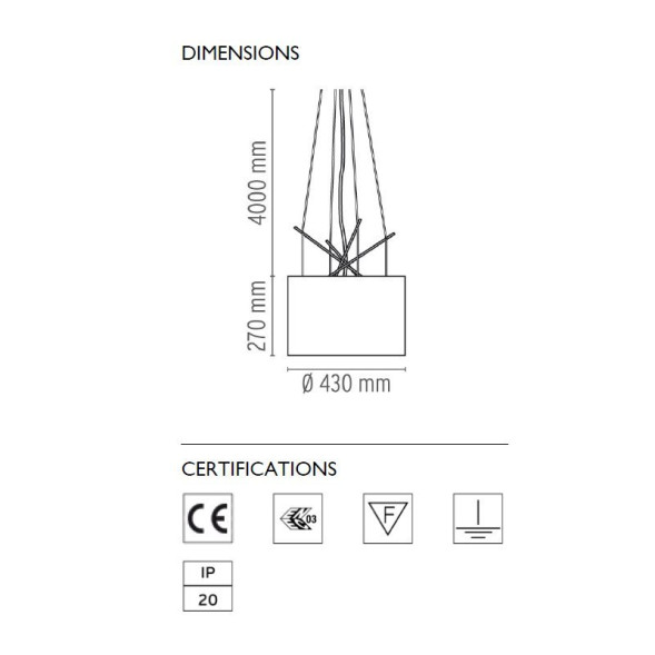 Подвесной светильник Flos Ray S White F5931009