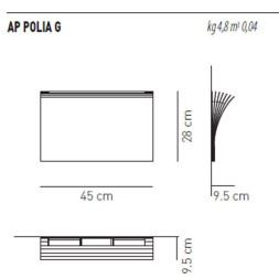 Бра Axo Light Polia AP POLIA G CO APPOLIAGCOXXR7S
