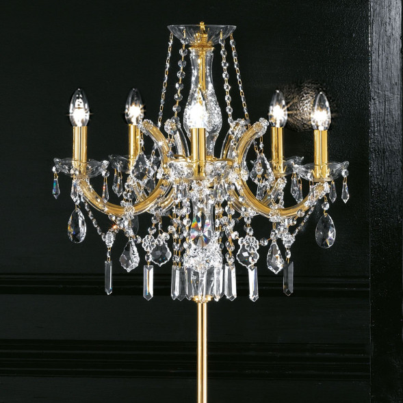 Торшер Masiero Ottocento VE 938 STL5 MT Swarovski elements