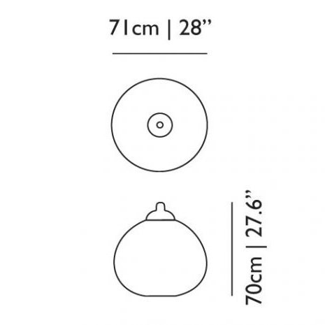 Подвесной светильник MOOOI Non random D71 MOLNRA71