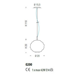Подвесной светильник Sylcom Emisphera 0200 AMT