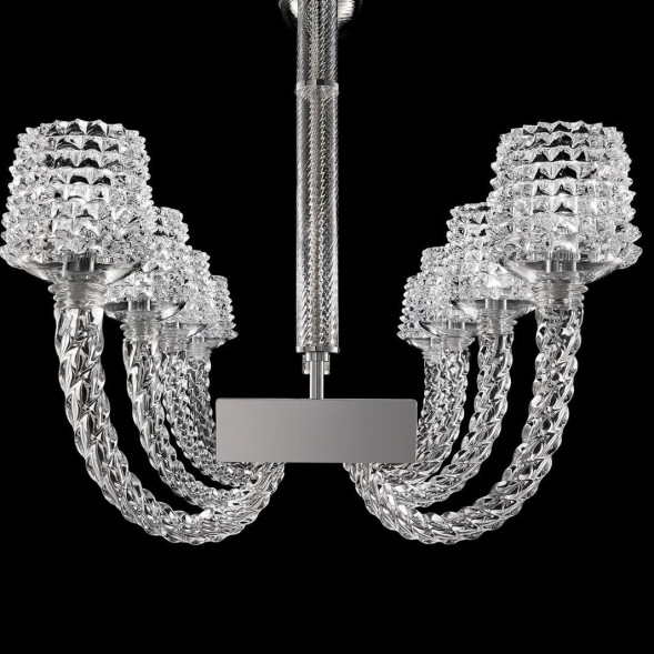 Потолочная люстра Barovier&amp;Toso Florian 5717/08/CC/CL