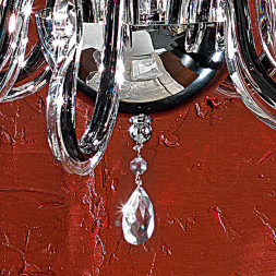 Люстра Euroluce Venice Superlux L8 silver black Scholer