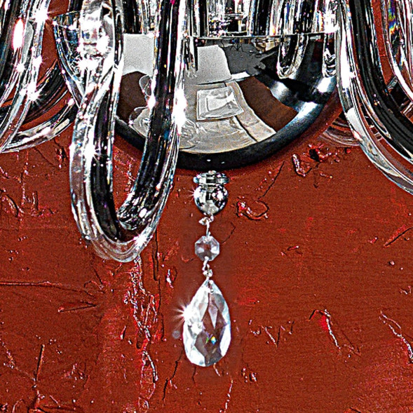 Люстра Euroluce Venice Superlux L8 silver black Scholer