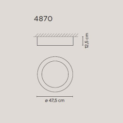 Потолочный светильник Vibia Duo 4870 58 /4A