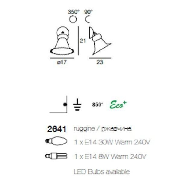Бра Linea Light Classic collection 2641