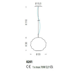 Подвесной светильник Sylcom Emisphera 0201 FU
