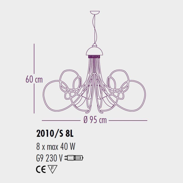 Люстра Bellart Chic 2010/S8L 08