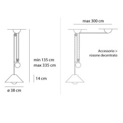 Подвесной светильник Artemide Aggregato A089860+A033100+A086000