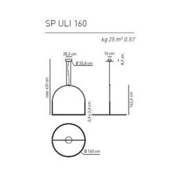 Подвесной светильник Axo Light U-Light SP ULI 160 LED RU XX