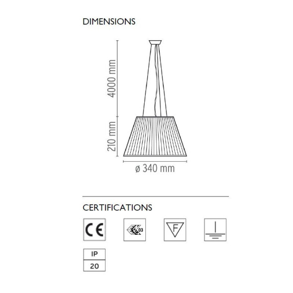 Подвесной светильник Flos Romeo Moon S1 F6105000