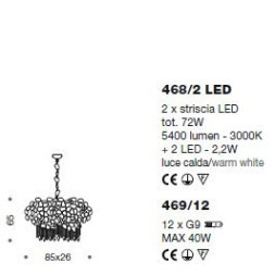 Подвесной светильник IDL Corten 468/2 LED