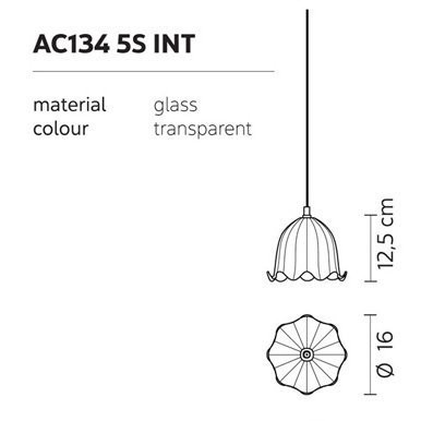 Стеклянный подвесной элемент Karman Ceraunavolta AC134 5S INT