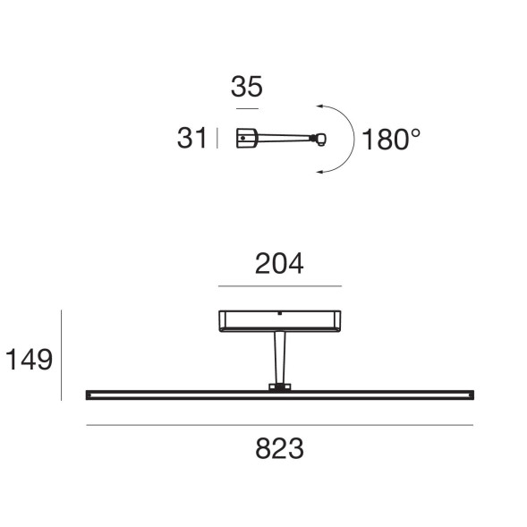 Подсветка для картин Linea Light Straight 8209