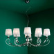 Люстра MM Lampadari Pavone 6920/8 Ovale V2556 With White Organza
