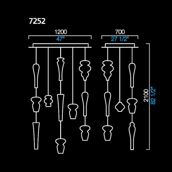 Подвесной светильник Barovier&amp;Toso Mazzodromo 7252/OY