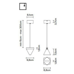 Подвесной светильник Fabbian Tripla F41 A01 11