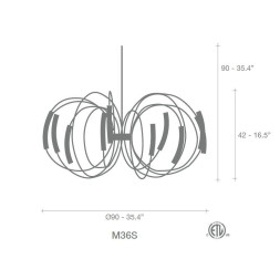 Люстра Terzani Hook M36S E7 A9