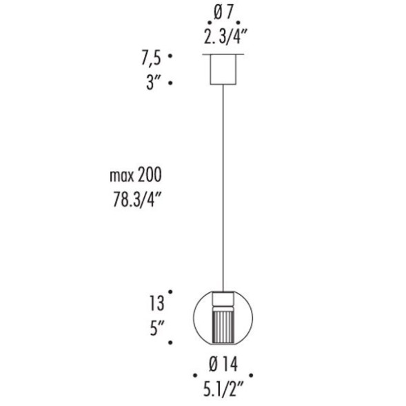 Подвесной светильник Leucos FAIRY S S 0003277