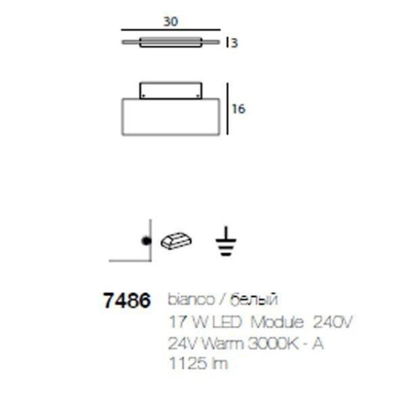 Настенный светильник Linea Light Dublight 7486