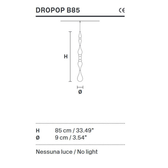 Декоративный подвесной элемент Masiero Dropop B85 V10