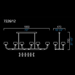 Люстра Barovier&amp;Toso Twins 7226/12/BC