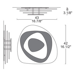 Настенно-потолочный светильник Leucos AIR 45 P-PL 0002697