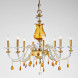 Люстра Euroluce Flora L6 gold Amber