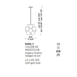 Подвесной светильник De Majo BABOL S 0BABO0S00