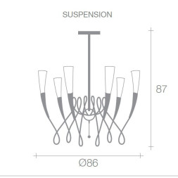 Люстра Terzani Virgins A32S F1 B4