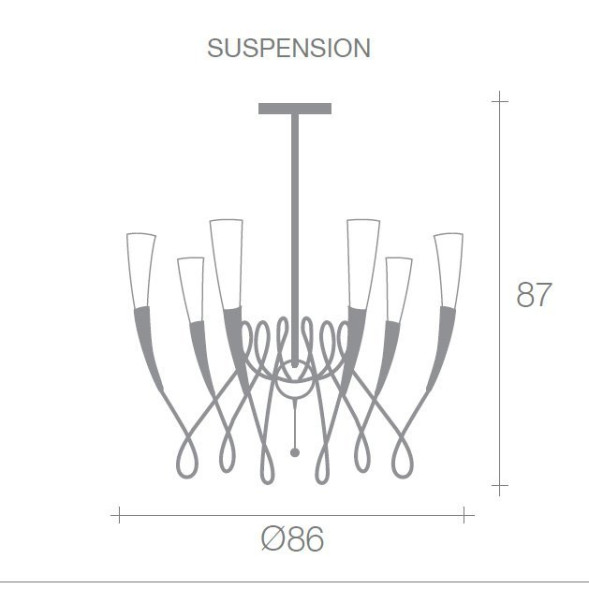 Люстра Terzani Virgins A32S F1 B4