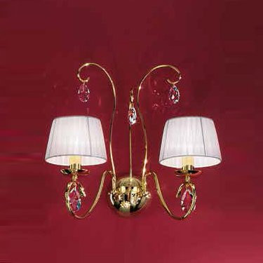 Бра Orion Leuchten WA 2-1093/2 Gold + 2 Schirm 4461 Weiss
