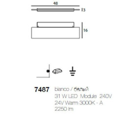 Настенный светильник Linea Light Dublight 7487