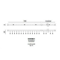 Потолочный светильник Beby Group Modular Chic 0680B01 Light gold CUT CRYSTAL