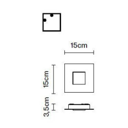 Настенно-потолочный светильник Fabbian Quarter F38 G07 14