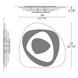 Настенно-потолочный светильник Leucos AIR 60 P-PL 0002699